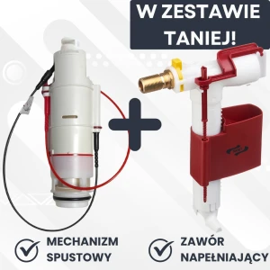 Zestaw naprawczy do spłuczki 995N i 983N Sanit (mechanizm 995N 0122000 + zawór napełniający 3/8 2500100) CC-150-S-F0-2V-2C