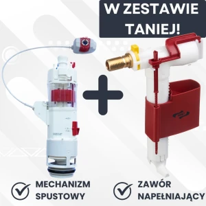 Zestaw naprawczy do spłuczki VIP Sanit (Mechanizm spustowy 0508600 + zawór napełniający 2500100)