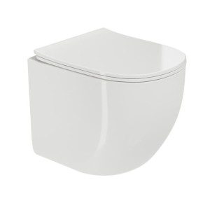 Miska WC rimless MERINA TORNADO MERFLOW z deską PREMIUM slim wolnoopadającą