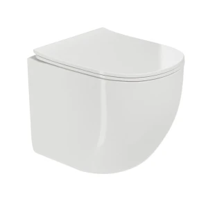 Miska WC rimless MERINA TORNADO MERFLOW z deską PREMIUM slim wolnoopadającą