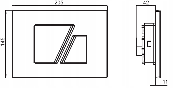 Elementy montażowe SANIT S 707 Biel Alpejska